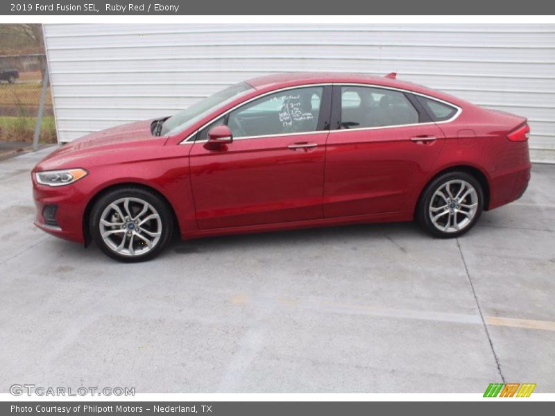 Ruby Red / Ebony 2019 Ford Fusion SEL