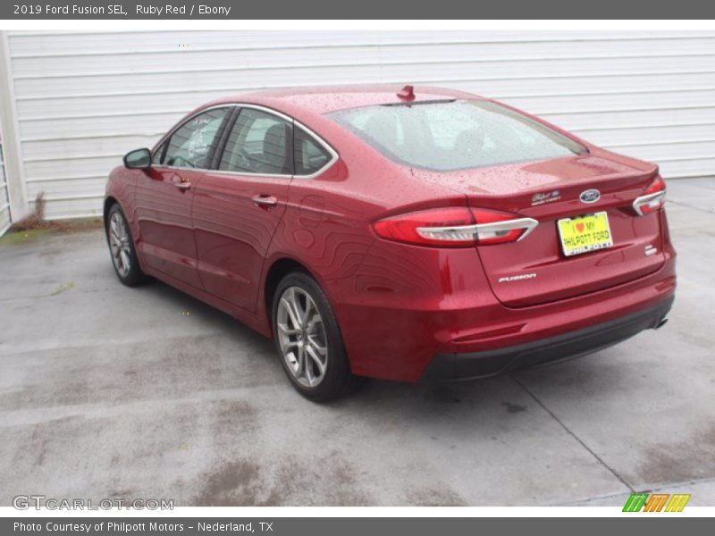 Ruby Red / Ebony 2019 Ford Fusion SEL
