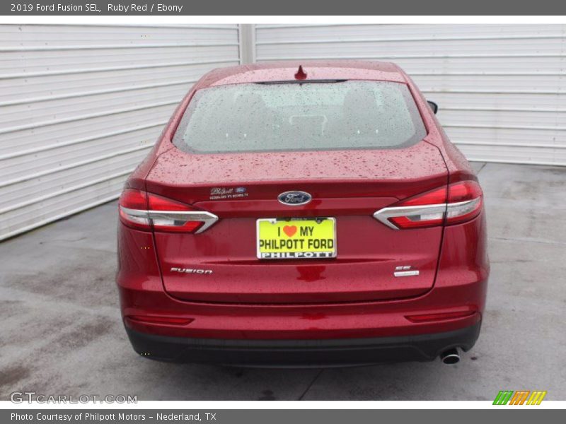 Ruby Red / Ebony 2019 Ford Fusion SEL