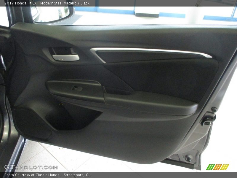 Modern Steel Metallic / Black 2017 Honda Fit LX