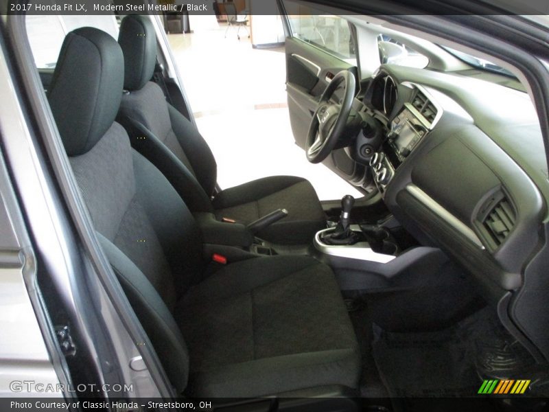Modern Steel Metallic / Black 2017 Honda Fit LX