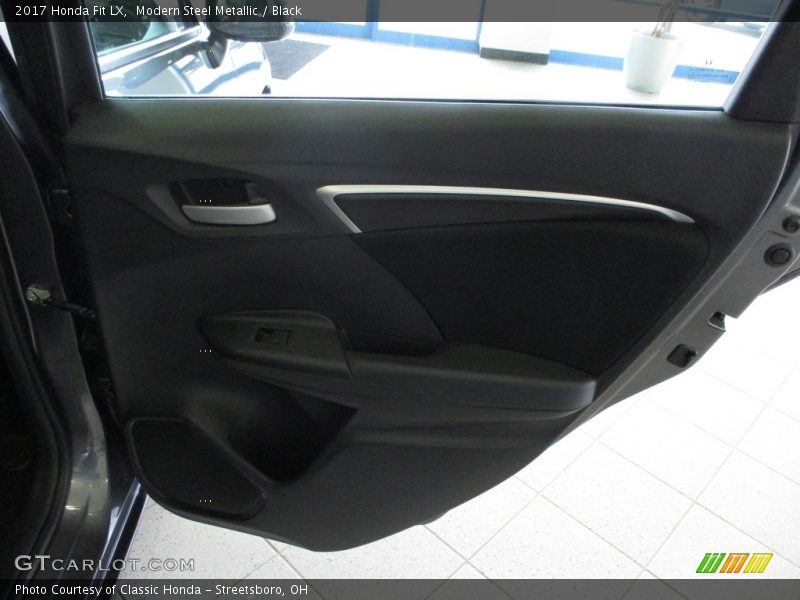 Modern Steel Metallic / Black 2017 Honda Fit LX