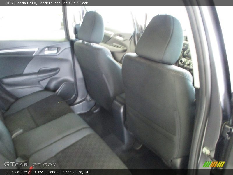 Modern Steel Metallic / Black 2017 Honda Fit LX
