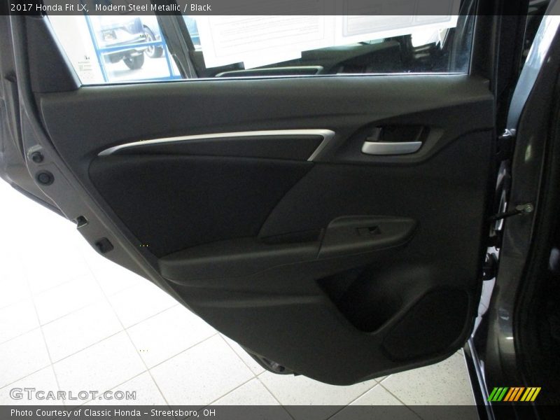 Modern Steel Metallic / Black 2017 Honda Fit LX