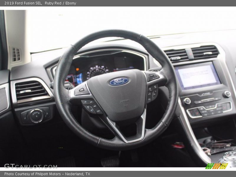 Ruby Red / Ebony 2019 Ford Fusion SEL