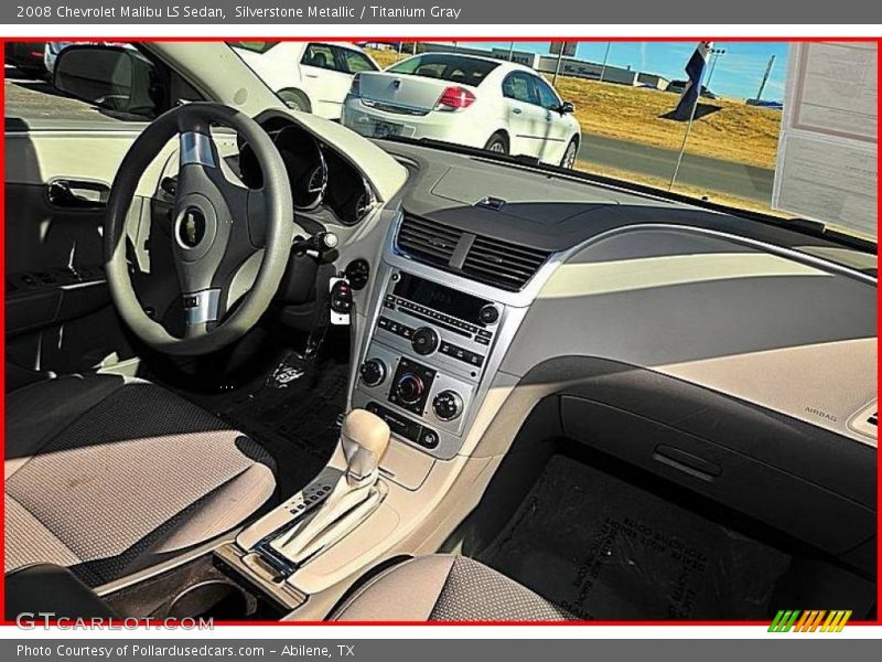Silverstone Metallic / Titanium Gray 2008 Chevrolet Malibu LS Sedan