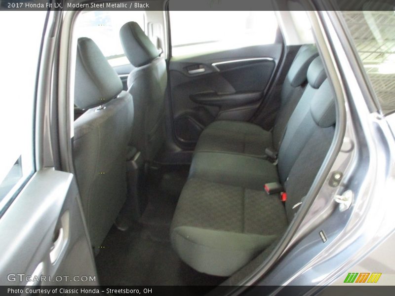 Modern Steel Metallic / Black 2017 Honda Fit LX