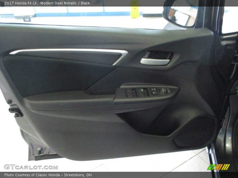 Modern Steel Metallic / Black 2017 Honda Fit LX