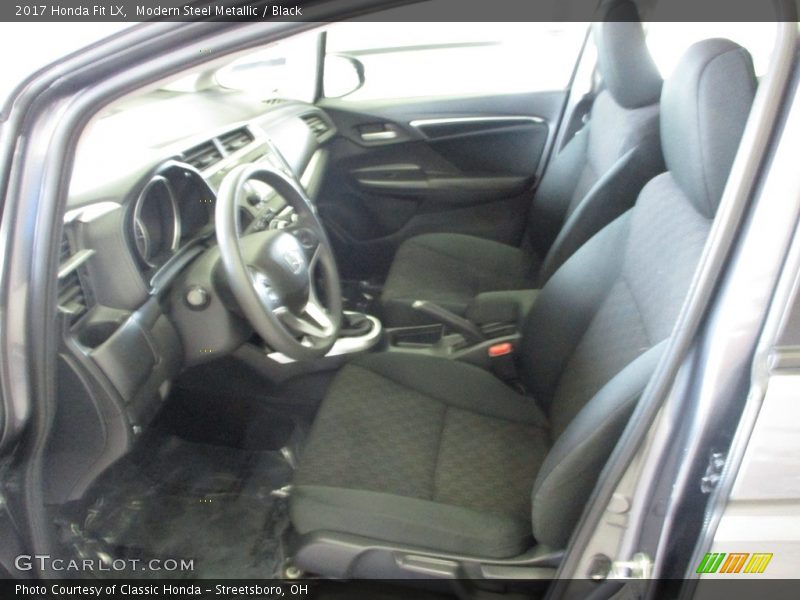 Modern Steel Metallic / Black 2017 Honda Fit LX