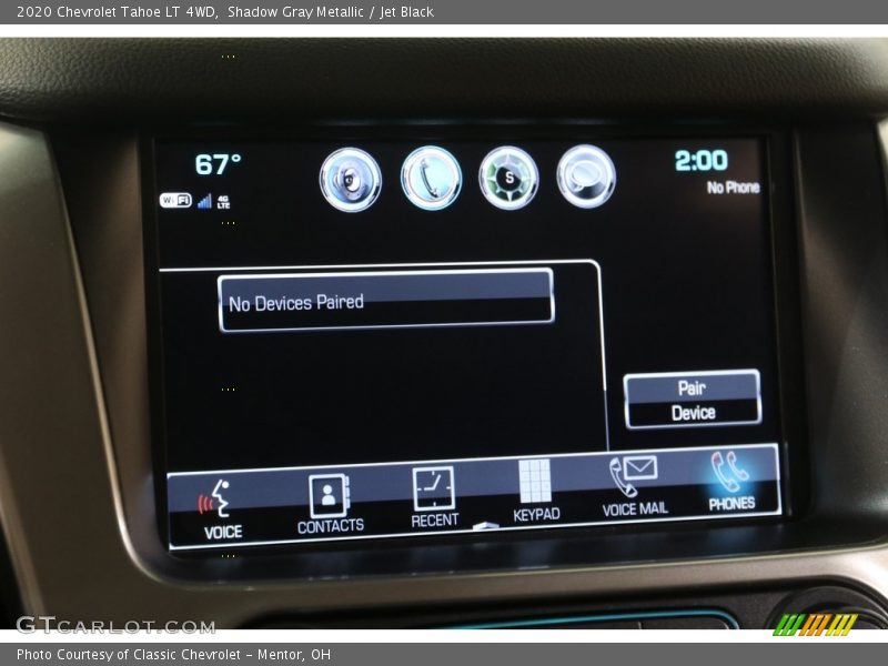 Shadow Gray Metallic / Jet Black 2020 Chevrolet Tahoe LT 4WD
