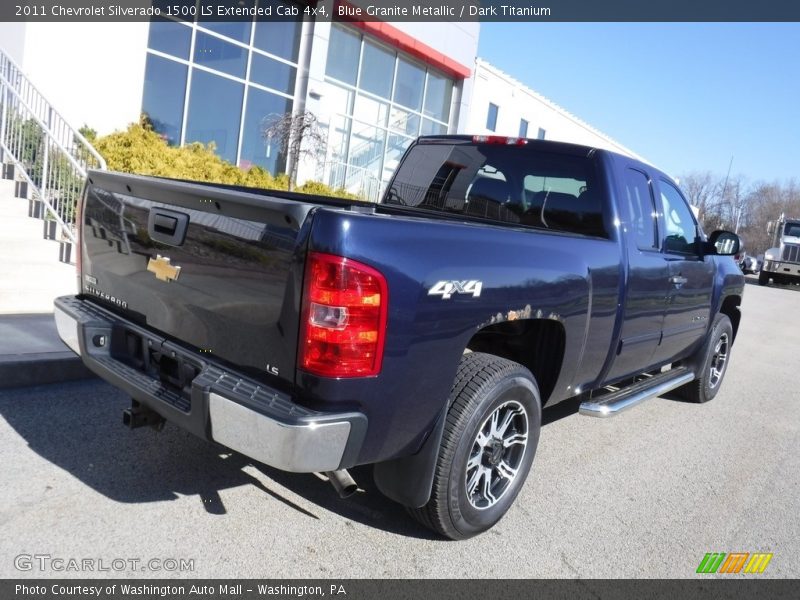 Blue Granite Metallic / Dark Titanium 2011 Chevrolet Silverado 1500 LS Extended Cab 4x4