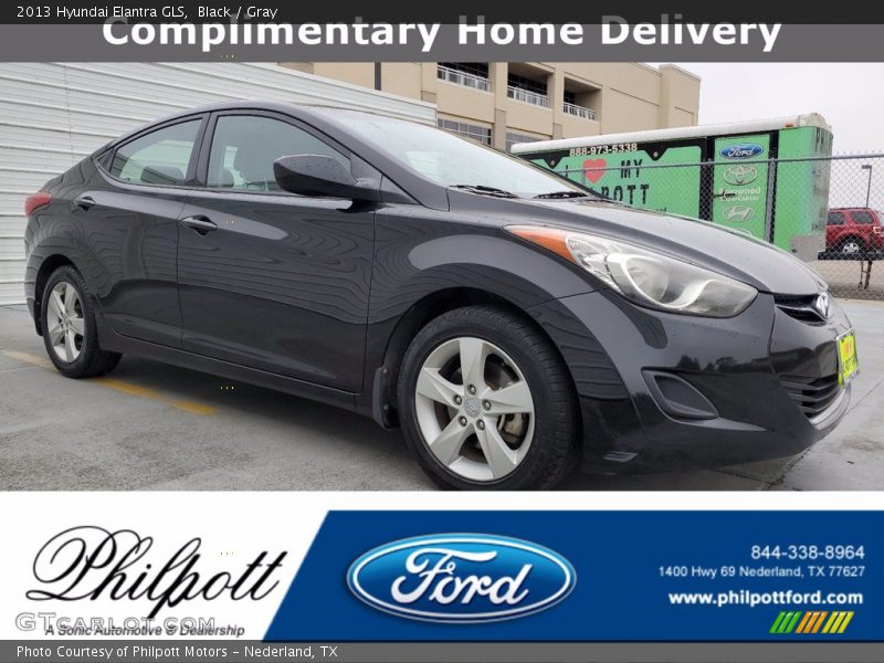 Black / Gray 2013 Hyundai Elantra GLS