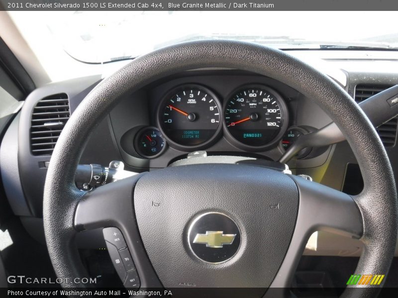 Blue Granite Metallic / Dark Titanium 2011 Chevrolet Silverado 1500 LS Extended Cab 4x4