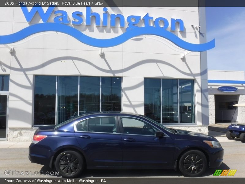 Royal Blue Pearl / Gray 2009 Honda Accord LX Sedan
