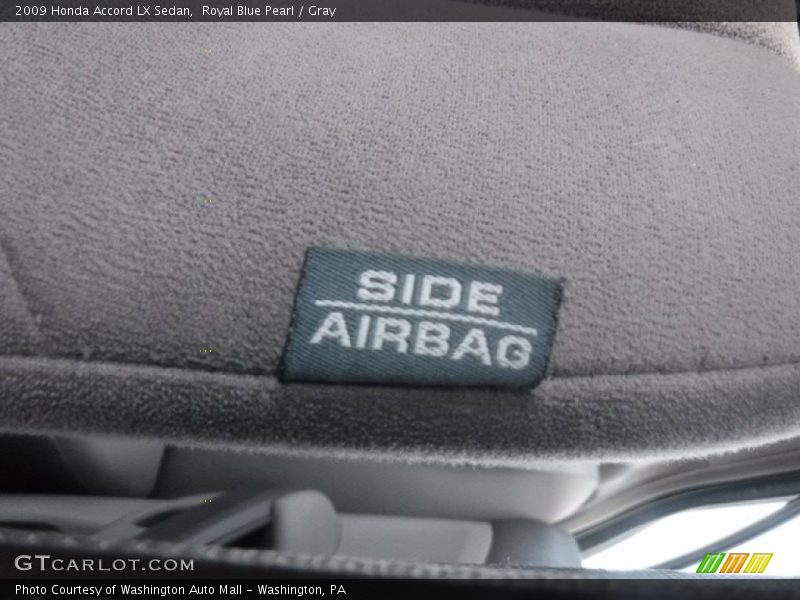 Royal Blue Pearl / Gray 2009 Honda Accord LX Sedan
