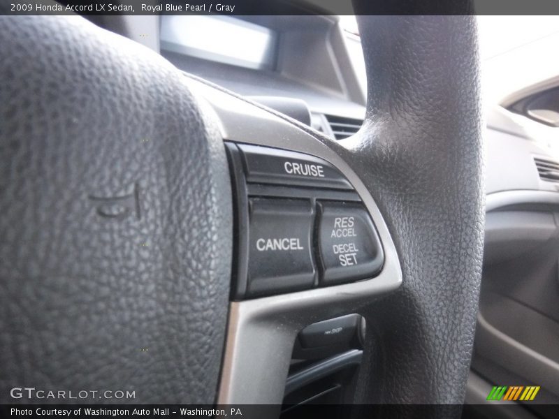 Royal Blue Pearl / Gray 2009 Honda Accord LX Sedan