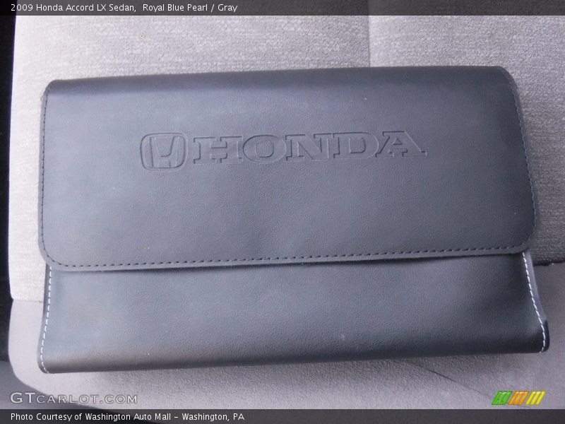 Royal Blue Pearl / Gray 2009 Honda Accord LX Sedan