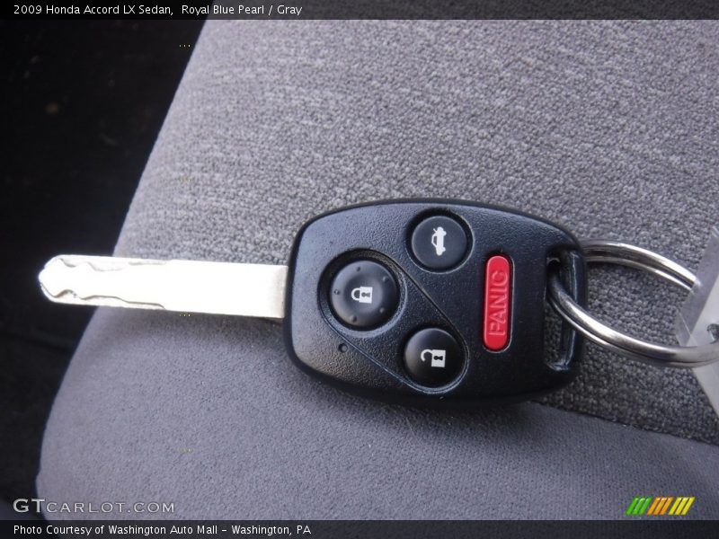 Royal Blue Pearl / Gray 2009 Honda Accord LX Sedan
