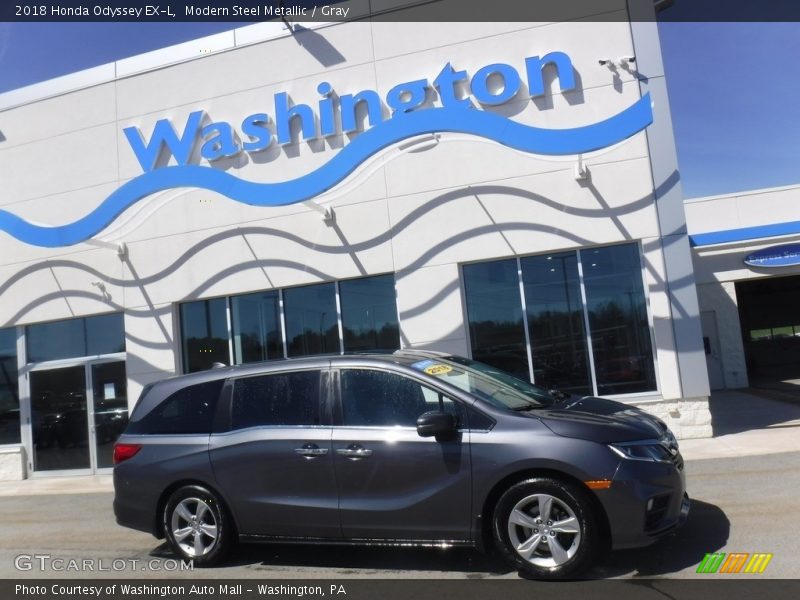 Modern Steel Metallic / Gray 2018 Honda Odyssey EX-L