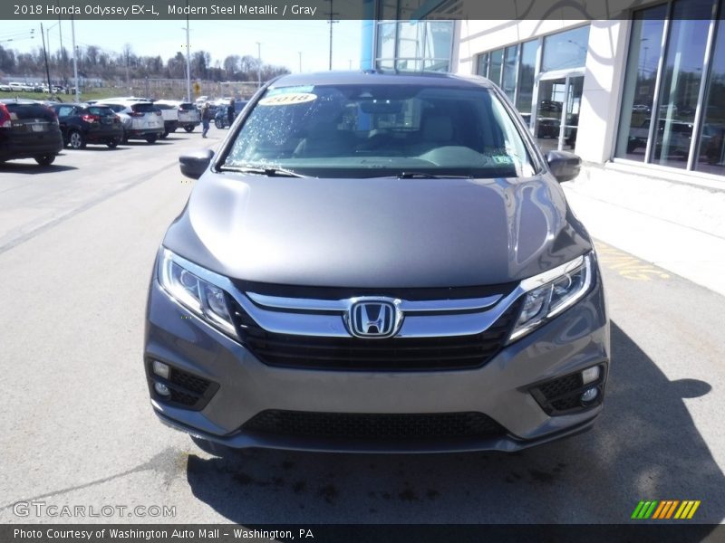 Modern Steel Metallic / Gray 2018 Honda Odyssey EX-L