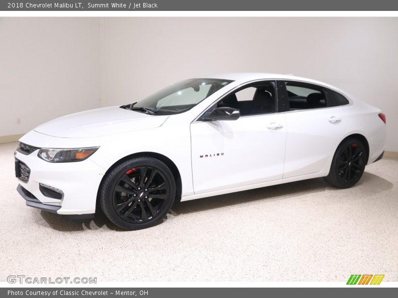 Summit White / Jet Black 2018 Chevrolet Malibu LT
