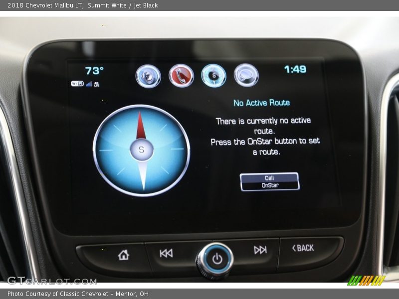 Summit White / Jet Black 2018 Chevrolet Malibu LT