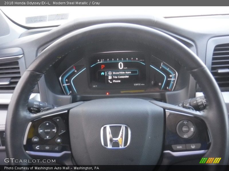Modern Steel Metallic / Gray 2018 Honda Odyssey EX-L