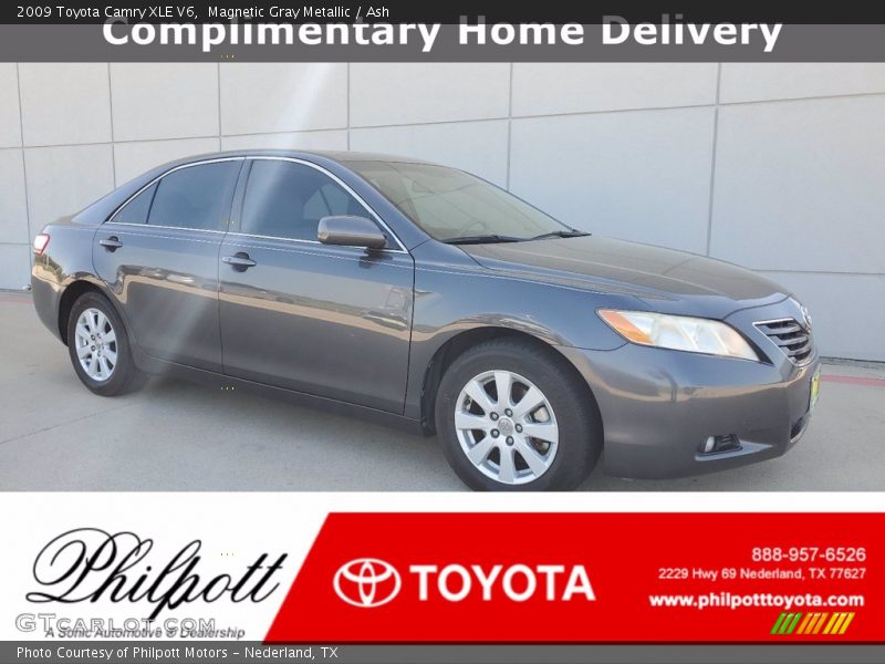 Magnetic Gray Metallic / Ash 2009 Toyota Camry XLE V6