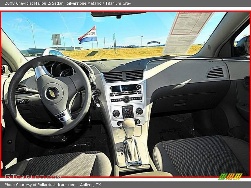 Silverstone Metallic / Titanium Gray 2008 Chevrolet Malibu LS Sedan