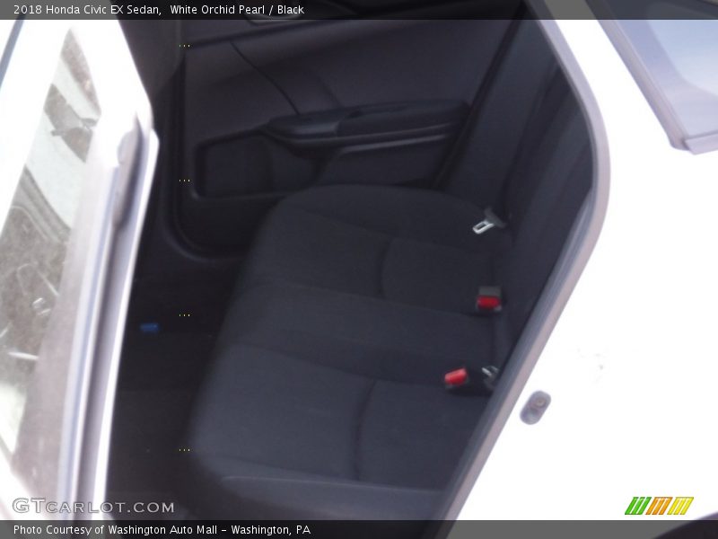 White Orchid Pearl / Black 2018 Honda Civic EX Sedan