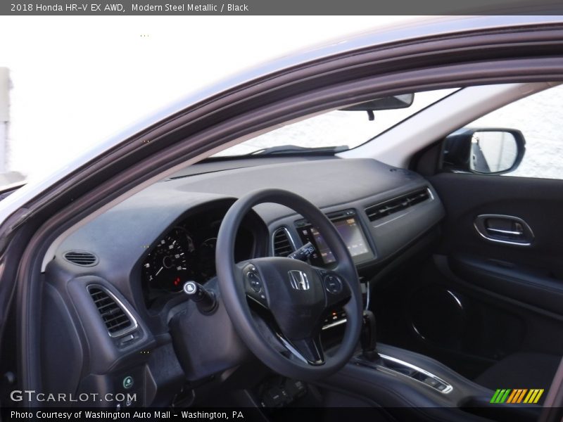 Modern Steel Metallic / Black 2018 Honda HR-V EX AWD