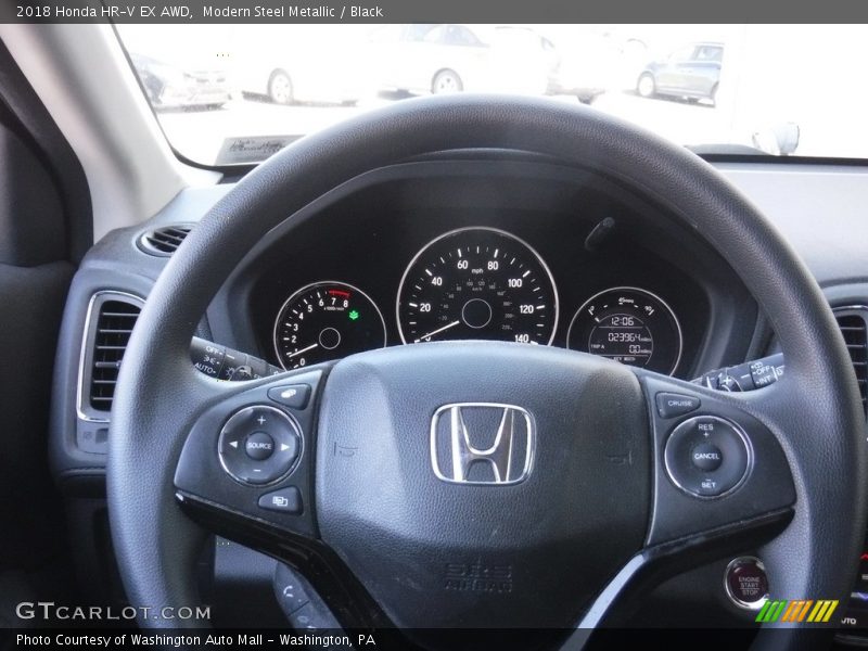 Modern Steel Metallic / Black 2018 Honda HR-V EX AWD