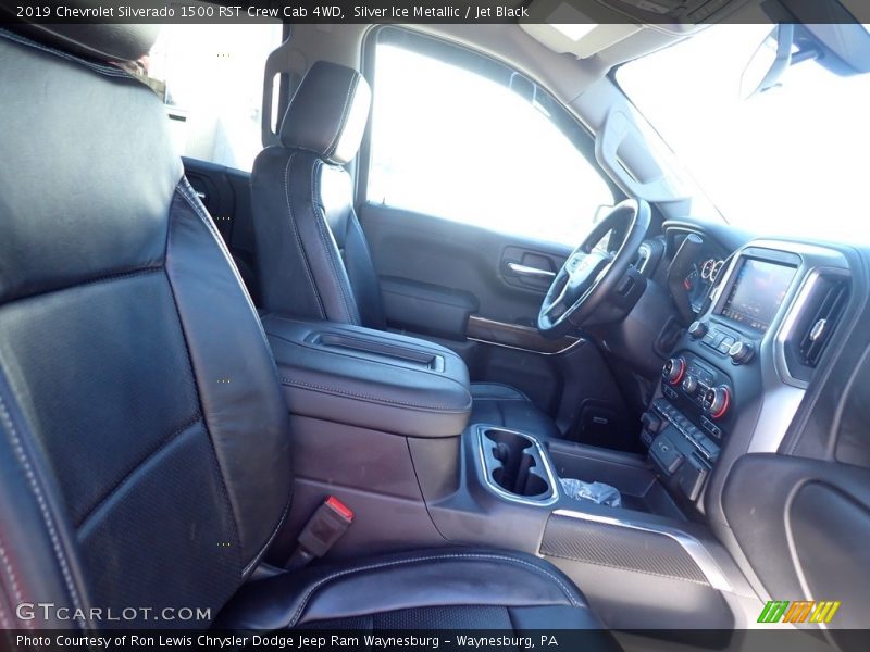 Silver Ice Metallic / Jet Black 2019 Chevrolet Silverado 1500 RST Crew Cab 4WD