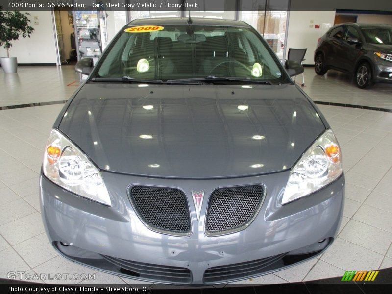 Dark Steel Gray Metallic / Ebony Black 2008 Pontiac G6 V6 Sedan