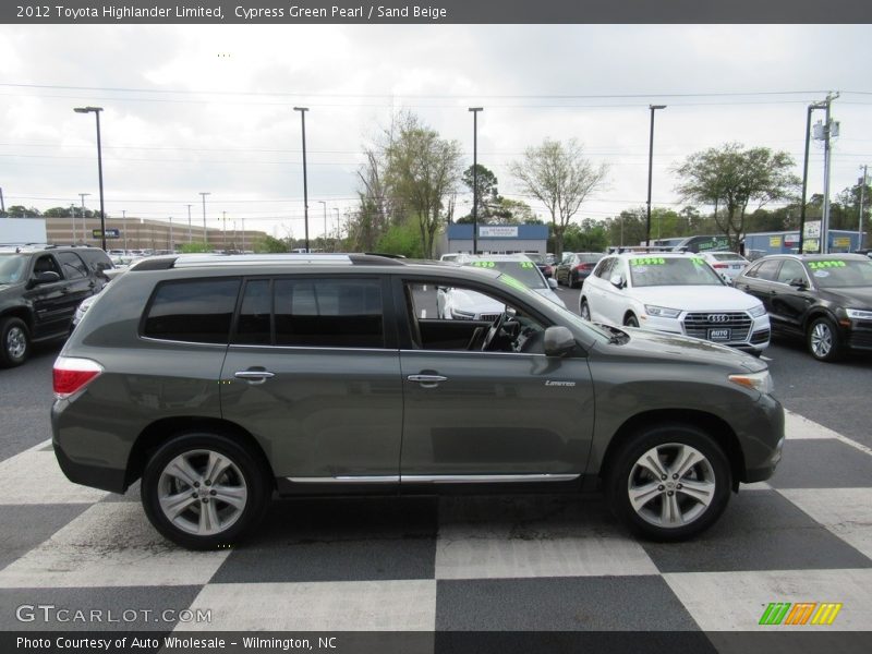 Cypress Green Pearl / Sand Beige 2012 Toyota Highlander Limited