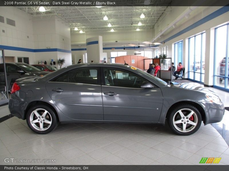 Dark Steel Gray Metallic / Ebony Black 2008 Pontiac G6 V6 Sedan