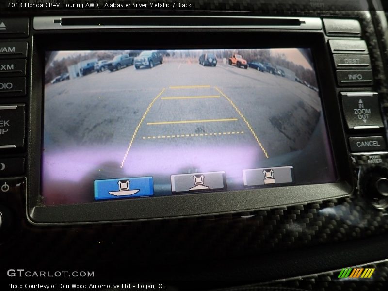 Alabaster Silver Metallic / Black 2013 Honda CR-V Touring AWD