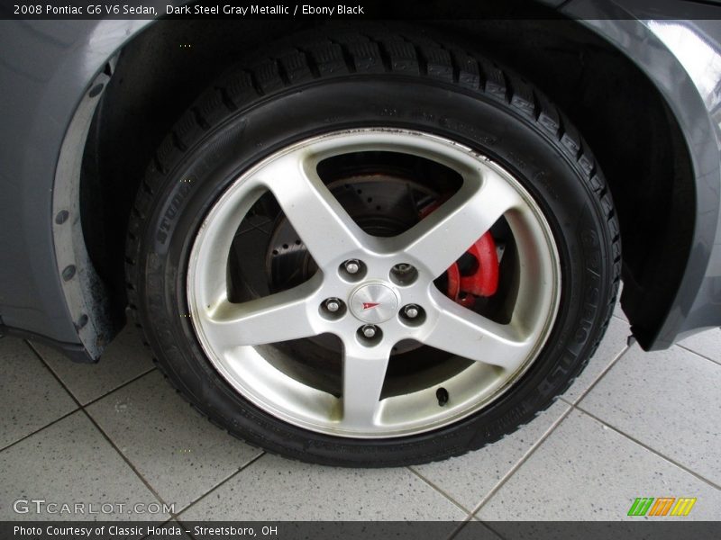 Dark Steel Gray Metallic / Ebony Black 2008 Pontiac G6 V6 Sedan