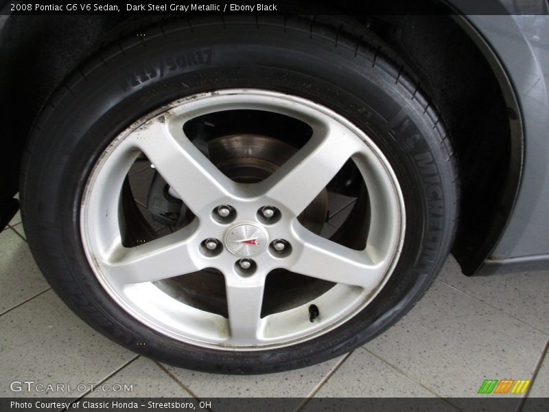 Dark Steel Gray Metallic / Ebony Black 2008 Pontiac G6 V6 Sedan
