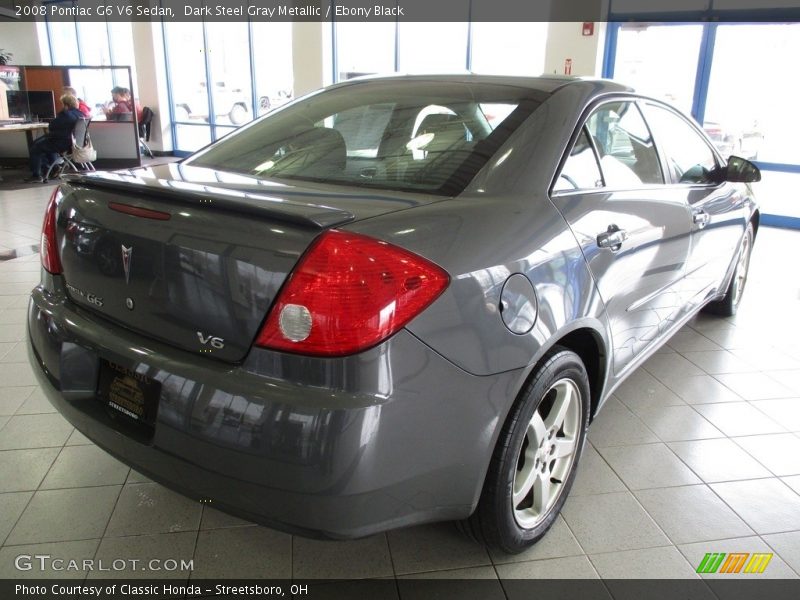 Dark Steel Gray Metallic / Ebony Black 2008 Pontiac G6 V6 Sedan