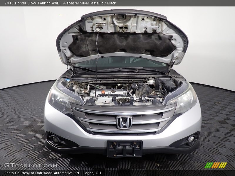 Alabaster Silver Metallic / Black 2013 Honda CR-V Touring AWD