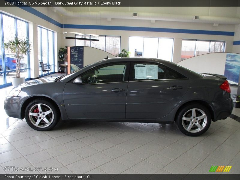 Dark Steel Gray Metallic / Ebony Black 2008 Pontiac G6 V6 Sedan
