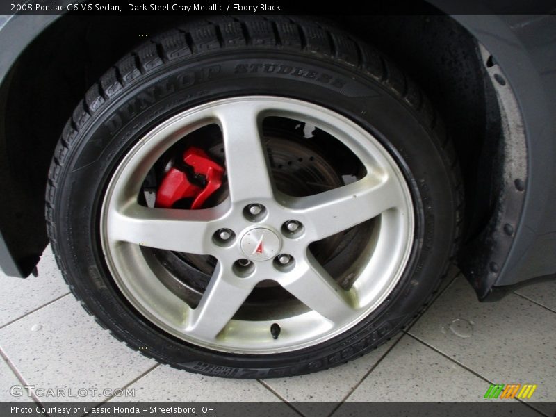 Dark Steel Gray Metallic / Ebony Black 2008 Pontiac G6 V6 Sedan