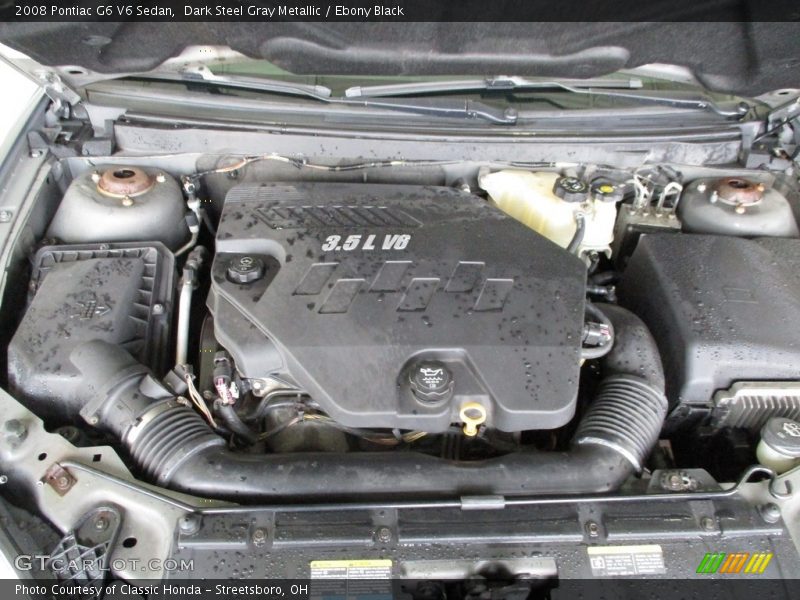 Dark Steel Gray Metallic / Ebony Black 2008 Pontiac G6 V6 Sedan