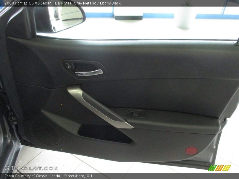 Dark Steel Gray Metallic / Ebony Black 2008 Pontiac G6 V6 Sedan