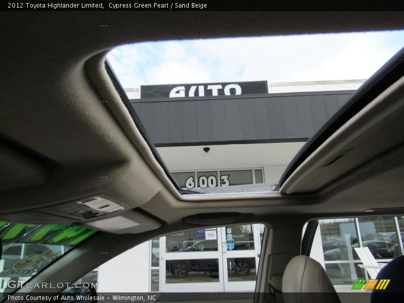 Cypress Green Pearl / Sand Beige 2012 Toyota Highlander Limited