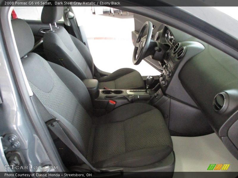 Dark Steel Gray Metallic / Ebony Black 2008 Pontiac G6 V6 Sedan