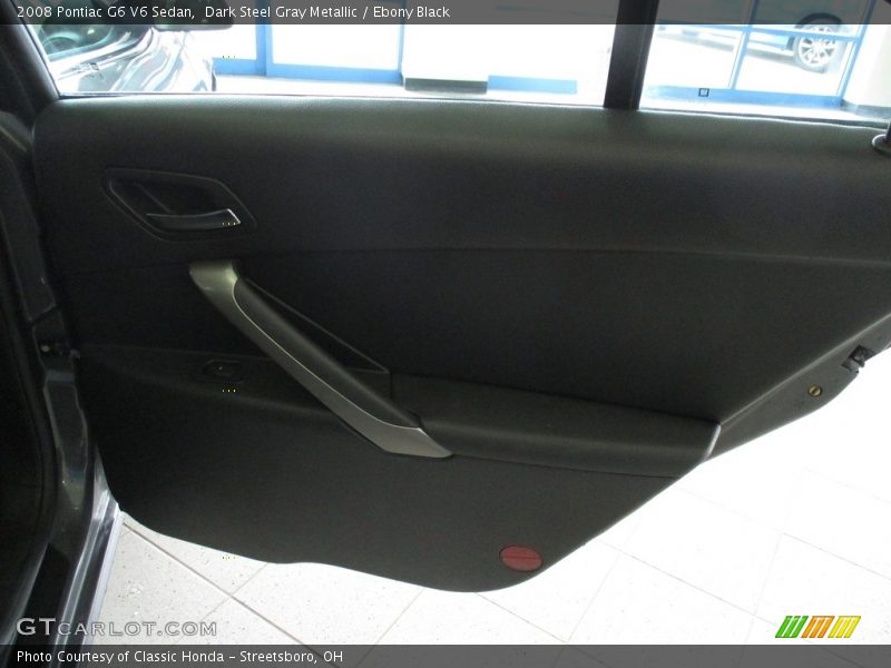 Dark Steel Gray Metallic / Ebony Black 2008 Pontiac G6 V6 Sedan