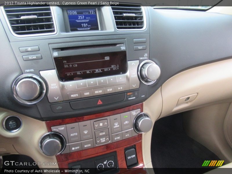 Cypress Green Pearl / Sand Beige 2012 Toyota Highlander Limited