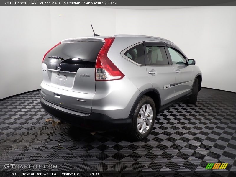 Alabaster Silver Metallic / Black 2013 Honda CR-V Touring AWD